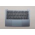 Carcasa superioara cu tastatura palmrest Laptop, Lenovo, IdeaPad Slim 5 13ARP10 Type 83J2, 5CB1P89858, 931510650684C, iluminata, Polar Blue, layout US