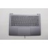 Carcasa superioara cu tastatura palmrest Laptop, Lenovo, IdeaPad Slim 5 14IRH10 Type 83HR, 5CB1Q64059, HQ25202001Z20, iluminata, Luna Grey, layout US