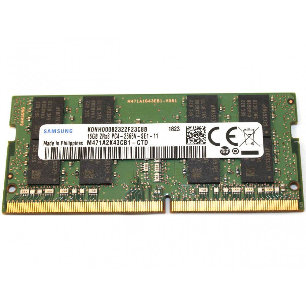 Memorie Laptop, Sodimm 16GB DDR4 2RX8 PC4-2666V M471A2K43CB1-CTD