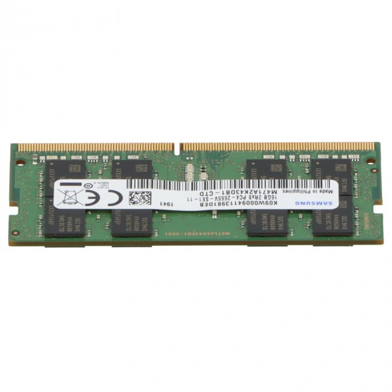 Memorie Laptop, Sodimm 16GB DDR4 2RX8 PC4-2666V M471A2K43DB1-CTD non-ECC, CL19, Samsung, bulk