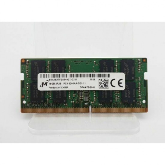 Memorie ram Laptop Micron 16GB, DDR4, 2Rx8, PC4-3200AA, 3200Mhz, MTA16ATF2G64HZ-3G2J1, PC4-25600, CL22, Non-ECC, sodimm, 260 pini