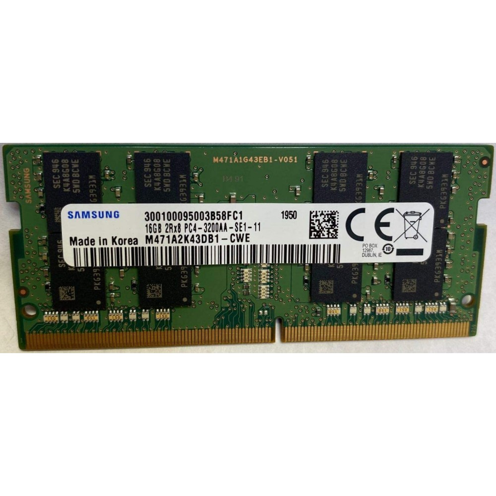 Memorie Laptop Sodimm, Samsung, 16GB DDR4, 2Rx8, PC4-3200AA, non