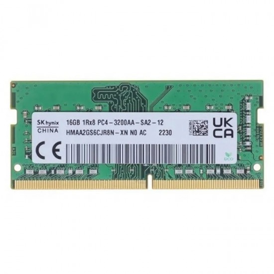 Memorie Laptop Sodimm, Hynix, 16GB DDR4, 1Rx8, PC4-3200AA, non-ECC, Unbuffered, CL22, HMAA2GS6CJR8N-XN 