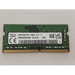 Memorie ram Laptop SK Hynix 16GB, DDR4, 2Rx8, PC4-2666V, 2666Mhz, HMA82GS6DJR8N-VK, PC4-21300, CL19, Non-ECC, sodimm, 260 pini