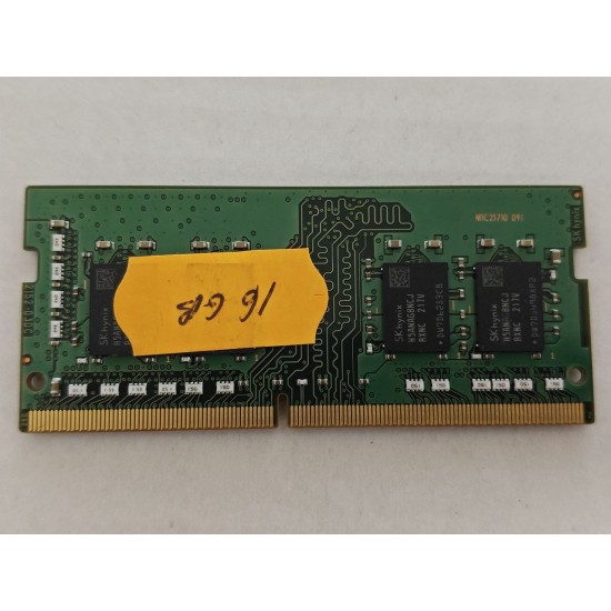 Memorie ram Laptop SK Hynix 16GB, DDR4, 2Rx8, PC4-2666V, 2666Mhz, HMA82GS6DJR8N-VK, PC4-21300, CL19, Non-ECC, sodimm, 260 pini