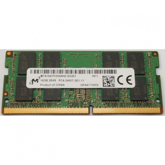 Memorie ram Laptop Micron 16GB, DDR4, 2Rx8, PC4-2400T, 2400Mhz, MTA16ATF2G64HZ-2G3E1, PC4-19200, 1.2V, CL17, Non-ECC, sodimm, 260 pini
