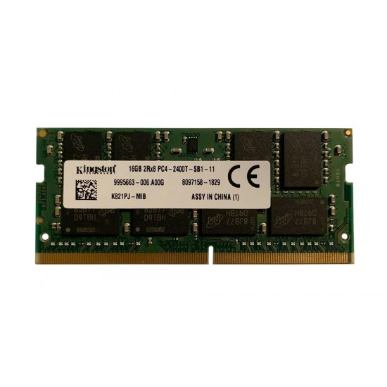 Memorie ram Laptop Kingston 16GB, DDR4, 2Rx8, PC4-2400T, 2400Mhz, K821PJ-MIB, PC4-19200, 1.2V, CL17, Non-ECC, sodimm, 260 pini