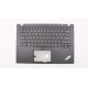 Carcasa superioara cu tastatura palmrest Laptop, Lenovo, ThinkPad T490S Type 80NX, 80NY, 02HM282, 02HM318, cu iluminare, layout US