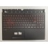 Carcasa superioara cu tastatura palmrest Laptop, Lenovo, Legion 5CB0U42805, 5CB0U43780, 5CB0U43774, EC17L000400, AP1DG000200, EY515 KB SUP BKT, iluminata, rosie, layout US