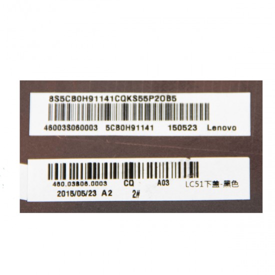 Carcasa inferioara bottom case Laptop, Lenovo, Flex 3-1580 Type 80R4, 5CB0H91141, 460038060003, 460.03806.0003, neagra