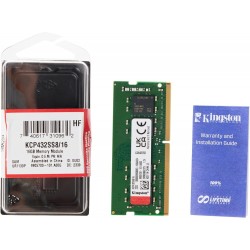 Memorie ram Laptop Kingston 16GB, DDR4, 1Rx8, PC4-3200AA, 3200Mhz, KCP432SS8/16, PC4-25600, CL22, Non-ECC, sodimm, 260 pini Memorie ram Laptop Kingston 16GB, DDR4, 1Rx8, PC4-3200AA, 3200Mhz, KCP432SS8/16, PC4-25600, CL22, Non-ECC, sodimm, 260 pini