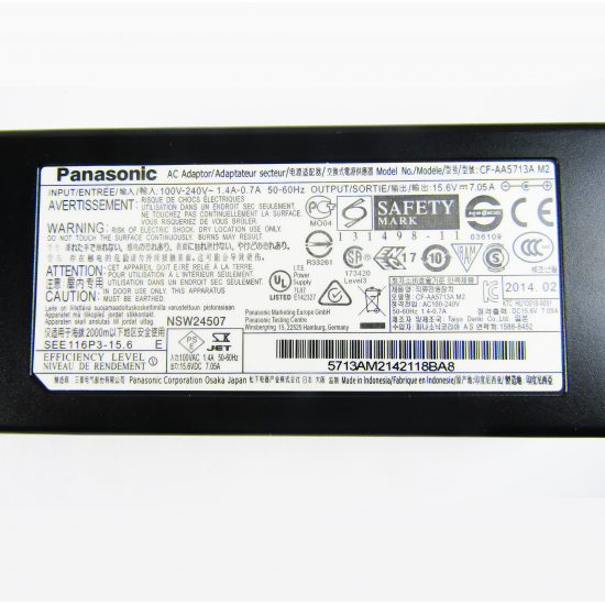 Incarcator Laptop, Panasonic, Toughbook CF-54, CF-AA5713A, 15.6V, 7.05A, 110W, mufa 5.5x2.5mm