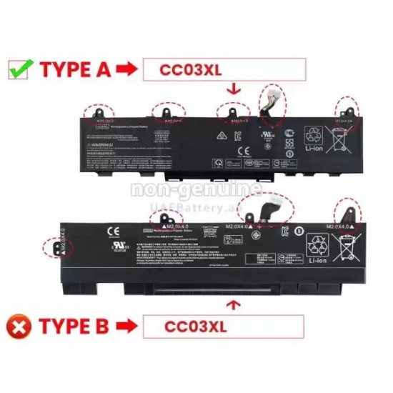 Baterie compatibila Laptop, HP, EliteBook 860 G10, L77608-1C1, HSTNN-IB9F, CC03XL, 11.4V, 4500mAh, 51Wh