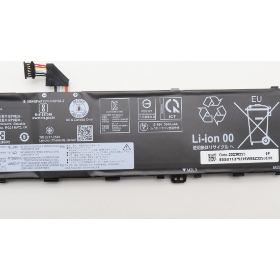 Baterie Laptop, Lenovo, ThinkPad SB11B79215, 5B11M90061, SB11B79216, 5B11B79217, SB11B79218, 5B11M90061, SB11M89862, L20M4P75, L20D4P75, 15.52V, 5646mAh, 90Wh