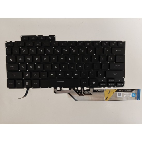 Tastatura Laptop Gaming, Asus, TUF A14 FA401K, FA401KH, FA401KM, FA401U, FA401UH, FA401UM, FA401UU, FA401UV, iluminata, neagra, layout US