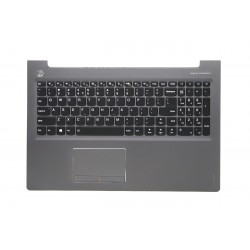 Carcasa superioara cu tastatura palmrest Laptop, Lenovo, Ideapad 510-15ISK Type 80SR, iluminata, neagra, layout US