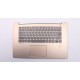 Carcasa superioara cu tastatura palmrest Laptop, Lenovo, IdeaPad 530S-15IKB Type 81EV, 5CB0R12312, cu iluminare, aurie, layout US