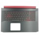 Carcasa superioara cu tastatura palmrest Laptop, Acer, Nitro 5 AN517-52, 6B.Q84N2.033,  NH.Q82AA.001, cu iluminare, pentru GTX 1650, layout US