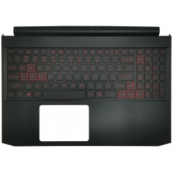 Carcasa superioara cu tastatura palmrest Laptop, Acer, Nitro 5 AN515-57, 6B.QB9N2.001, ET3AU000100QSD1, PK1331Z2A00, NKI15170V5, cu iluminare, layout US