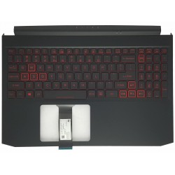 Carcasa superioara cu tastatura palmrest Laptop, Acer, Nitro 5 AN517-55, 6B.Q7KN2.033, cu iluminare, pentru GTX 1650, layout US