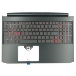 Carcasa superioara cu tastatura palmrest Laptop, Acer, Nitro 5 AN515-44, 6B.QAZN2.001, cu iluminare, pentru RTX 3050, 3060, layout US