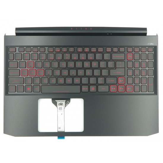 Carcasa superioara cu tastatura palmrest Laptop, Acer, Nitro 5 AN517-55, 6B.QAZN2.001, cu iluminare, pentru RTX 3050, 3060, layout US Carcasa Laptop