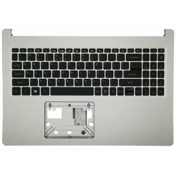 Carcasa superioara cu tastatura palmrest Laptop, Acer, Aspire A515-45, A515-45G, 6B.HWCN7.030, cu iluminare, argintie, layout US