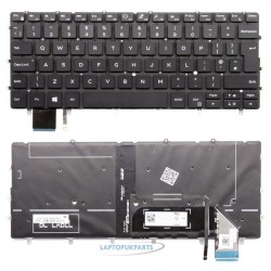 Tastatura Laptop, Dell, Latitude 7200 2-in-1, iluminata, layout UK