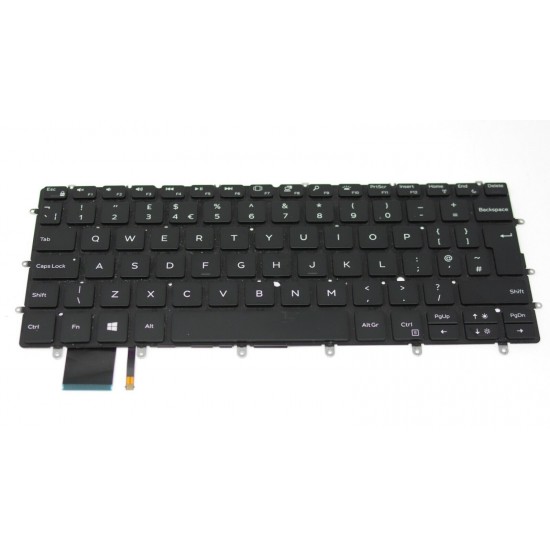 Tastatura Laptop, Dell, Latitude 7200 2-in-1, iluminata, layout UK Tastaturi noi
