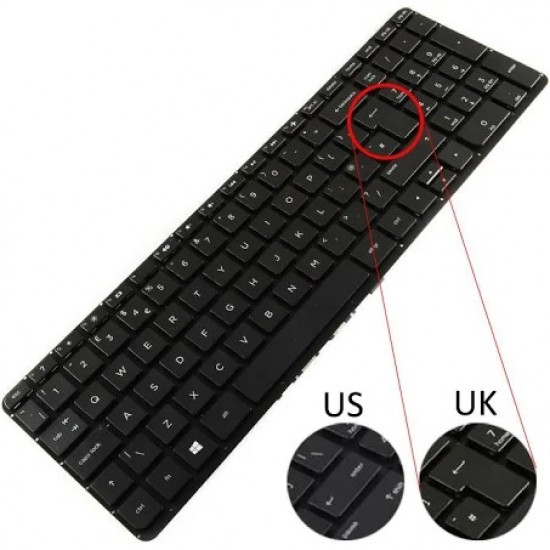 Tastatura Laptop, HP, Pavilion 15-P, 15-Q, 15-K, 17-F, neagra, layout UK Tastaturi noi
