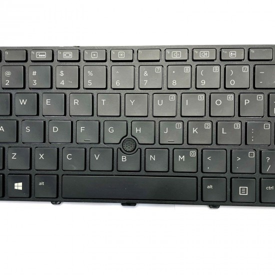 Tastatura Laptop, HP, ProBook 640 G3, 645 G3, 822338-001, iluminata, cu point sticker, layout US Tastaturi noi