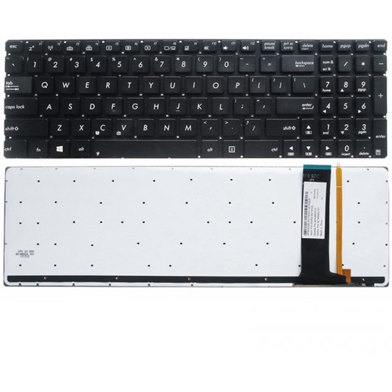 Tastatura Laptop, Asus, N56, N56V, N56VM, N56VZ, N56S, N56SL, N56D, N56DY, N56DP, N56VV, N56VJ, N56J, N56JK, N56JN, N56JR, iluminata, layout US