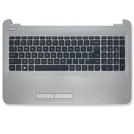 Carcasa superioara cu tastatura palmrest Laptop, HP, 250 G4, 255 G4, 256 G4, 250 G5, 255 G5, 256 G5, 15-AC, 15-AF, 15-AY, 15-BA, 15-BN, argintie, layout US Carcasa Laptop
