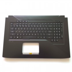 Carcasa superioara cu tastatura palmrest Laptop, Asus, ROG Strix GL703VD, 90NB0GM2-R31US0, iluminata RGB, layout US
