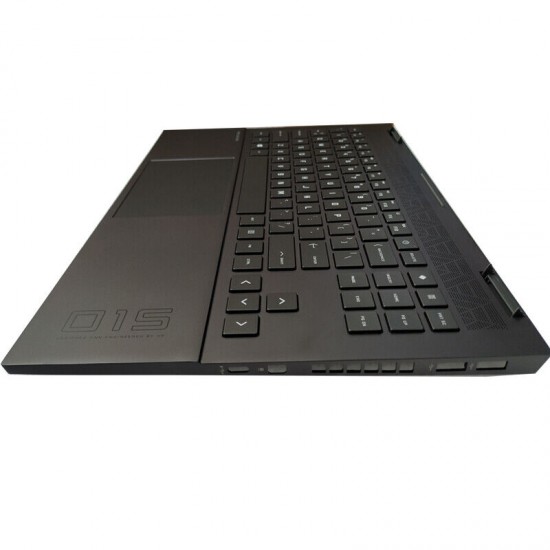 Carcasa superioara cu tastatura Laptop, HP, Omen 15-EK, TPN-Q236, iluminata, RGB, M44656-001, M44656-271, layout US