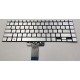 Tastatura Laptop, Asus, VivoBook 14 K413, K413E, K413EA, K413J, K413JA, K413EP, K413EQ, K413FA, K413FQ, K413JQ, iluminata, argintie, layout US