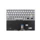 Tastatura Laptop, Asus, VivoBook 14 K413, K413E, K413EA, K413J, K413JA, K413EP, K413EQ, K413FA, K413FQ, K413JQ, iluminata, argintie, layout US