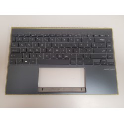 Carcasa superioara cu tastatura palmrest Laptop, Asus, ZenBook 13 UM325U, UM325UA, UM325UAZ, 90NB0VQ1-R31UI0, iluminata, layout US