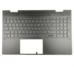 Carcasa superioara cu tastatura palmrest Laptop, HP, Envy X360 Convert 15-EE, 15-ED, 15M-EE, 15M-ED, 15T-ED, L97031-001, L93119-001, L97031-B31, L93119-B31, iluminata, layout US