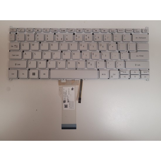 Tastatura Laptop, Acer, Swift 1 SF114-32, SF114-33, SF114-34, iluminata, argintie, layout US Tastaturi noi