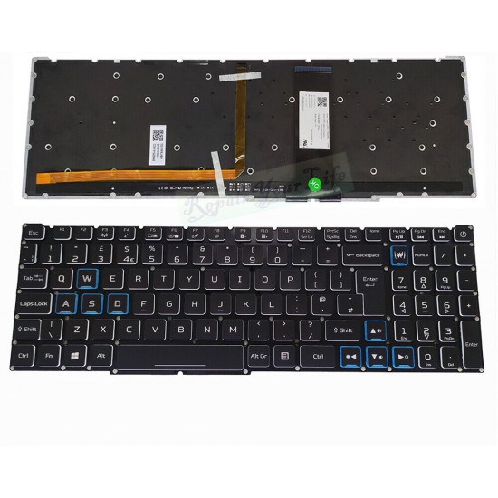Tastatura Laptop, Acer, Helios 300 PH315-52, PH 315-53, PH317-52, PH317-53, PH315-53, iluminata RGB, UK Tastaturi noi