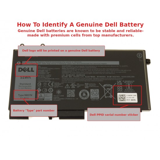 Baterie Laptop 2in1, Dell, Inspiron 15 7590, 7591, 7791, P84F, R8D7N, 11.4V, 4255mAh, 51Wh Baterii Laptop