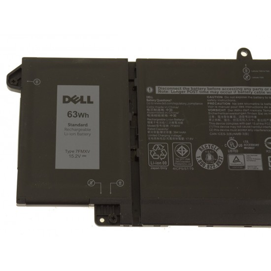 Baterie Laptop, Dell, Latitude 5320, 7320, 7420, 7520, 4M1JN, 07FMXV, 7FMXV, 15.2V, 3941mAh, 63Wh