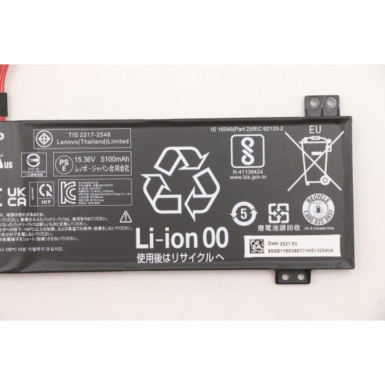 Baterie Laptop, Lenovo, Legion 5 15ACH6H Type 82JU, 4ICP4/62/141, 15.36V, 5100mAh, 80Wh