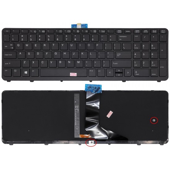 Tastatura compatibila Laptop, HP, ZBook 17 G1, 15 G2, iluminata, layout US