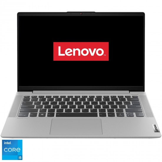 Laptop ultraportabil Lenovo IdeaPad 5 14ITL05 cu procesor Intel Core i5-1135G7 pana la 4.20 GHz, 14 inch, Full HD, IPS, 16GB, 512GB SSD, Intel Iris Xe Graphics, No OS, Platinum Grey Laptopuri sh