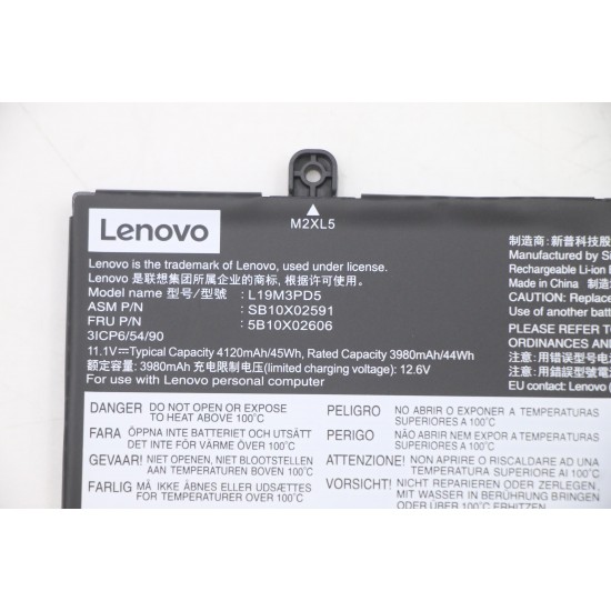 Baterie Laptop, Lenovo, ThinkPad E14 Gen 4 Type 21E3, 21E4, 21EB, 21EC, 3ICP6/54/90, L19M3PD5, 11.1V, 3980mAh, 45Wh