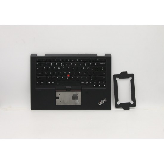 Carcasa superioara cu tastatura palmrest Laptop, Lenovo, ThinkPad X390 Yoga Type 20NN, 20NQ, 02HM702, 02HM703, 60.0G107.0001, 46K.0G1CS.0213, iluminata, layout US