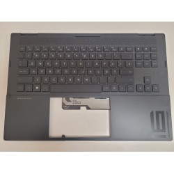 Carcasa superioara cu tastatura palmrest Laptop Gaming, HP, Omen 16-K, N14413-271, N14413-001, iluminata RGB 20 pini, layout US (RO) 