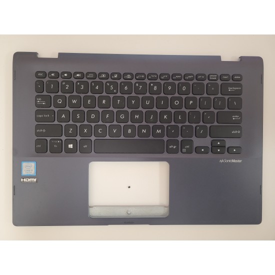 Carcasa superioara palmrest cu tastatura Laptop, Asus, VivoBook Flip 14 TP412, TP412UA, HQ20720439000, SH Carcasa Laptop